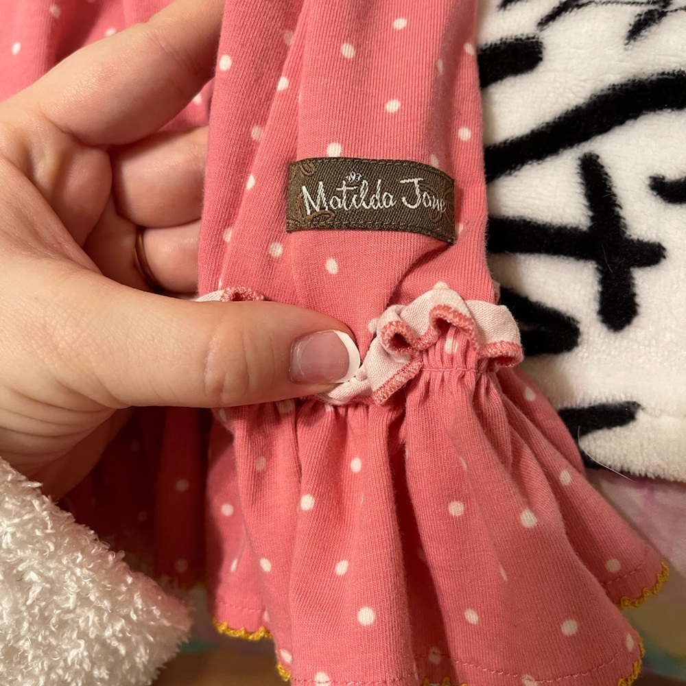 Pink Polkadot Matilda Jane dress size 6